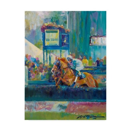 Trademark Fine Art Lucy P. Mctier 'Steeplechase' Canvas Art, 14x19 ALI42859-C1419GG